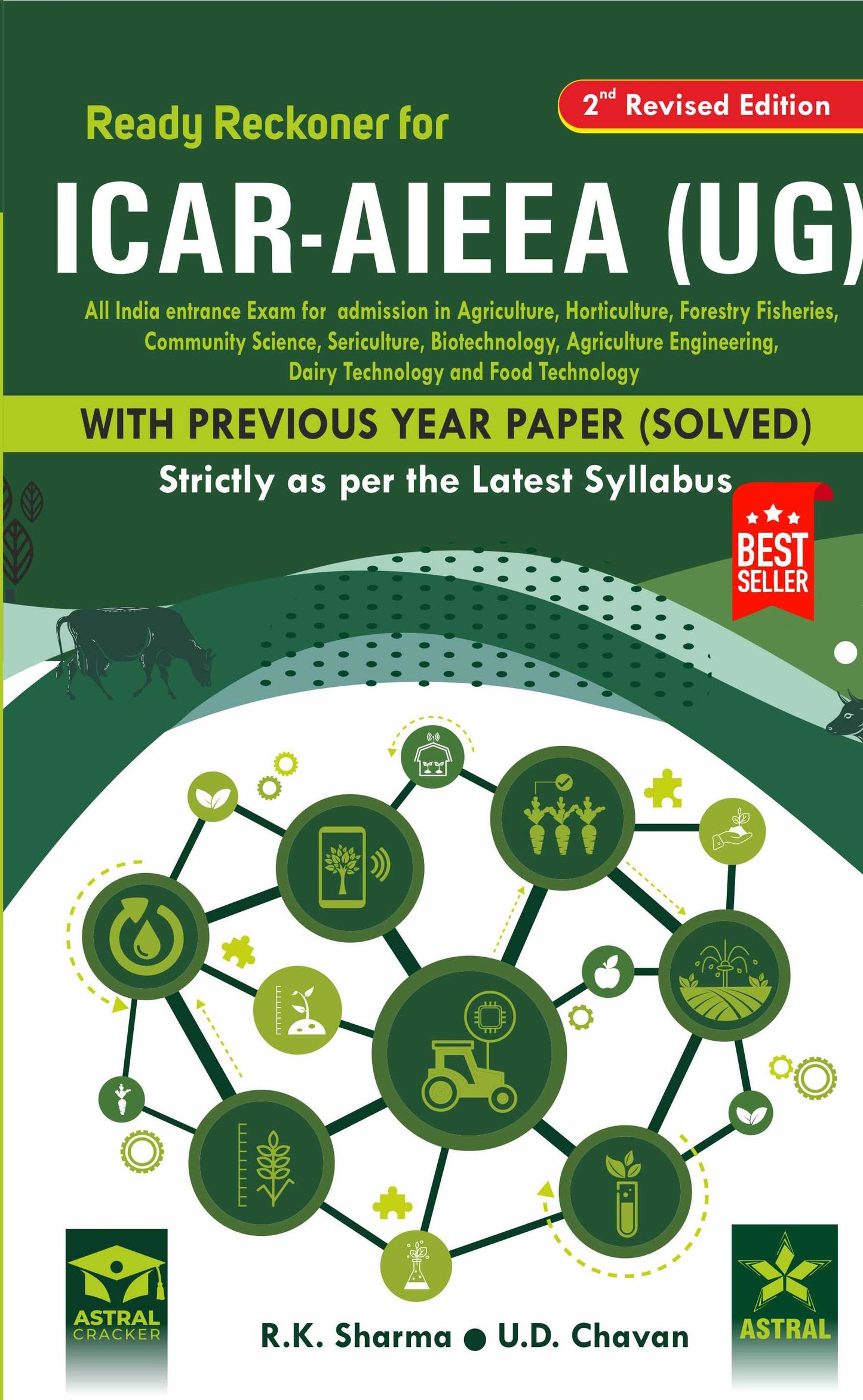 Ready Reckoner for ICAR-AIEEA (UG): All India Entrance Exam for Admission with Previous Year Paper (Solved) (Under Graduation) 2nd Revised edn (PB) By R K Sharma