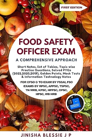 Food Safety Officer Exam by Jinisha Blessie J P