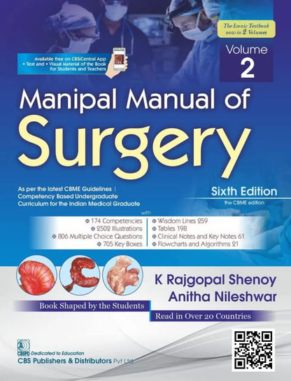Manipal Manual Of Surgery 6ed 2 Vol Set
