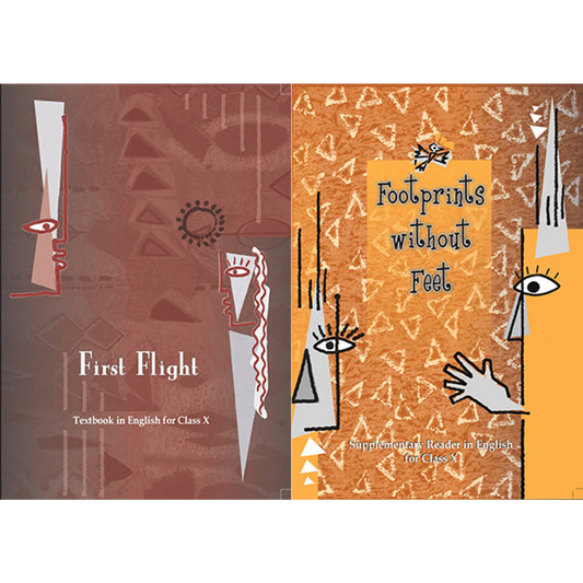 NCERT First Flight (1059) and Footprints Without Feet (1060) - Textbook and Supplementary Reader In English For Class - 10