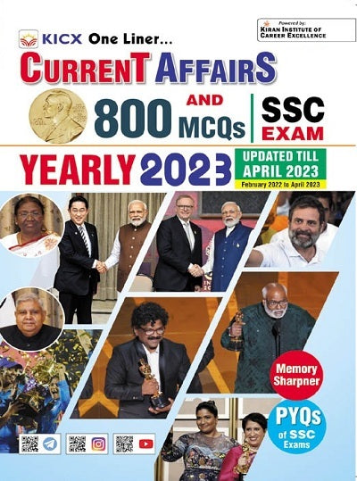KICX One Liner Current Affairs 800 MCQs Yearly 2023 (Updated Till April 2023) (English Medium) (4174)