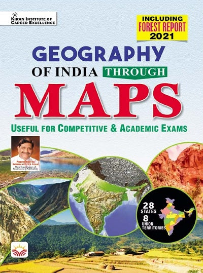 Geography of India through MAPS for UPSC, Competitive and Academic Exams (English Medium) (4337)