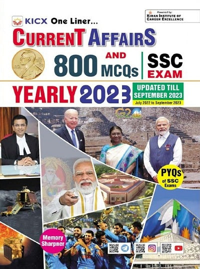 Current Affairs and 800 MCQs for SSC Exam TCS PYQs of SSC Exams Updated Till September 2023 (English Medium) (4479)
