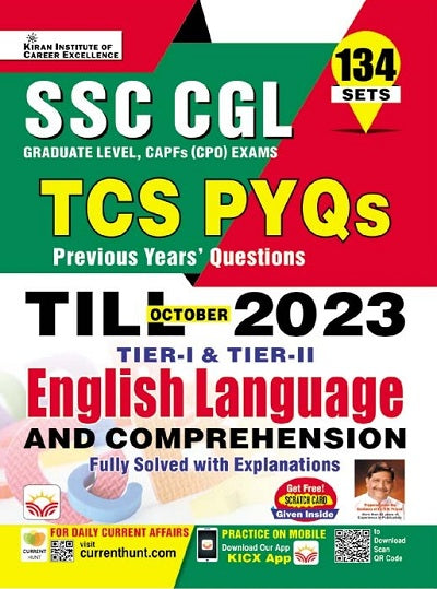 SSC CGL English Language and Comprehension TCS PYQs Till October 2023 Update Tier 1 and Tier 2 Solved Papers (English Medium) (4582)