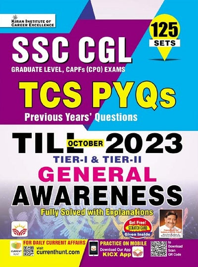 SSC CGL General Awareness TCS PYQs Till October 2023 Update Tier 1 and Tier 2 Solved Papers (English Medium) (4584)