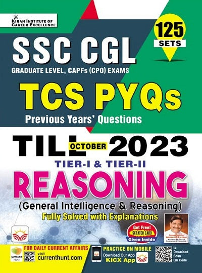 SSC CGL Reasoning TCS PYQs Till October 2023 Update Tier 1 and Tier 2 Solved Papers (English Medium) (4588)