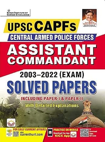 UPSC CAPFs Assistant Commandant 2003 to 2022 Exam Solved Papers Including Paper I and Paper II (English Medium) (4218)