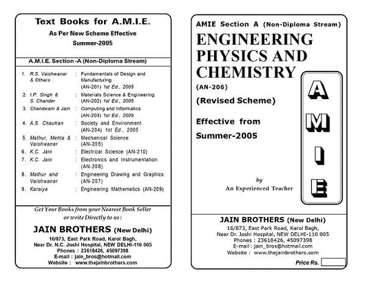 AMIE Section (A) Engineering Physics and Chemistry (AN-206)