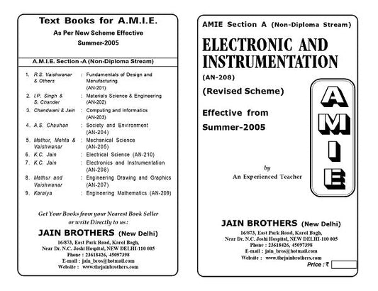 AMIE Section (A) Electronics and Instrumentation (AN-208)