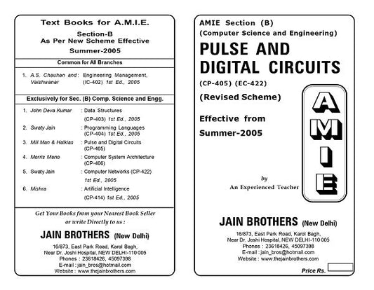 AMIE Section (B) Pulse and Digital Circuits (CP-405) (EC-422)