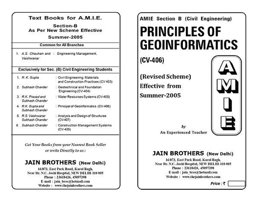 AMIE Section (B) Principles of Geoinformatics (CV-406)