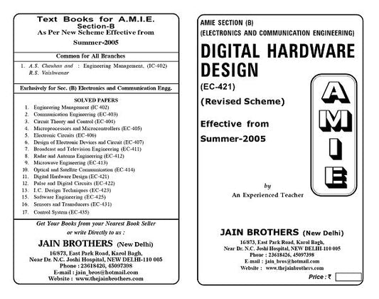 AMIE Section (B) Digital Hardware Design (EC-421)