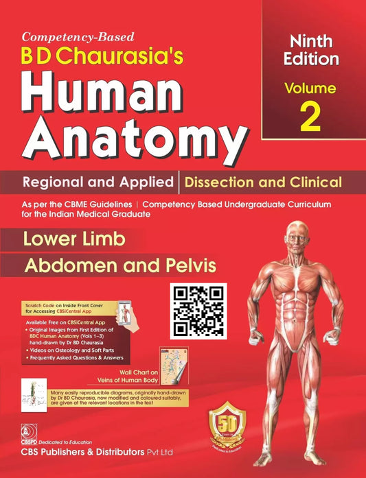 BD Chaurasia’s Human Anatomy 9 ED Vol- 2 Regional And Applied Dissection & Clinical Lower Limb Abdomen And Pelvis