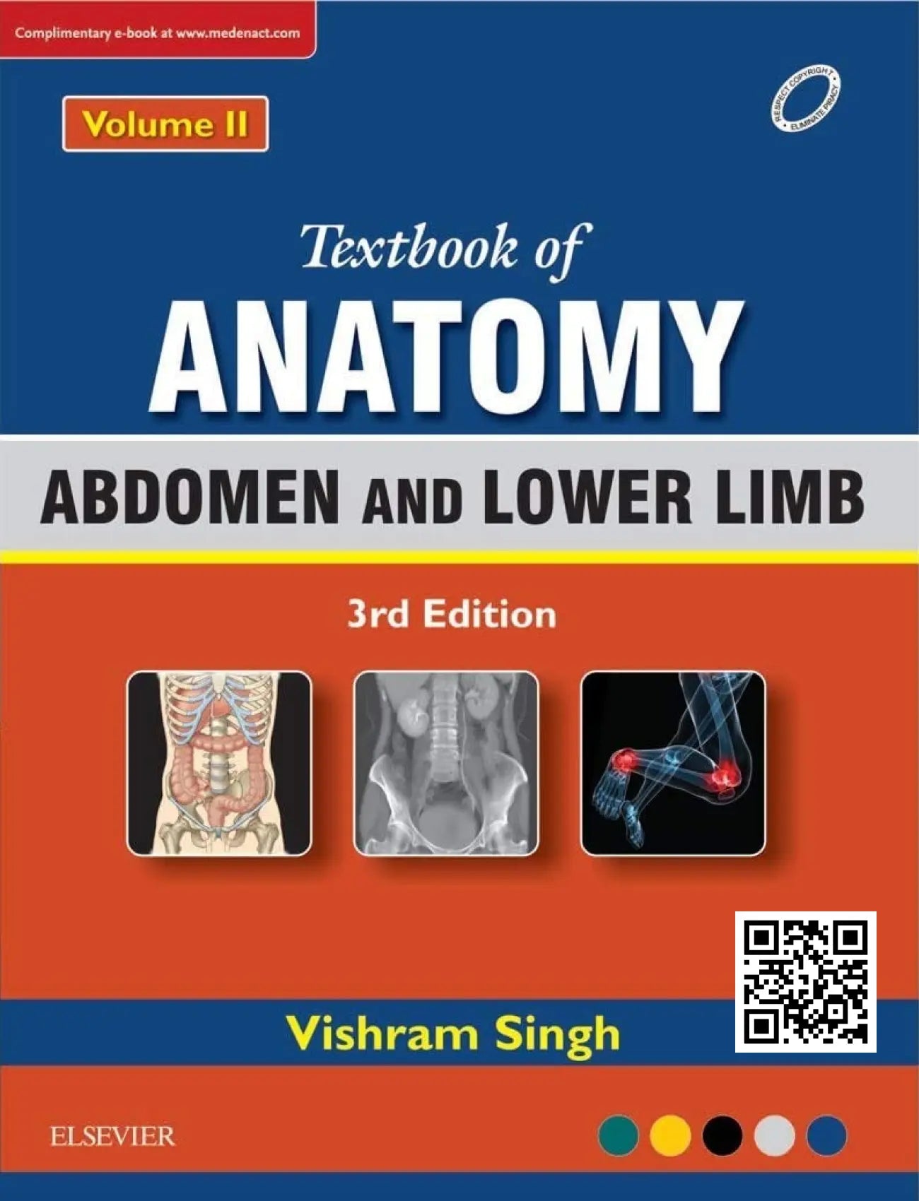 Textbook of Anatomy Upper (Set Of 3 Volumes) With General Anatomy 3 ED [ Upper Limb , Thorax , Abdomen , Lower Limb, Head, Neck And Brain ]
