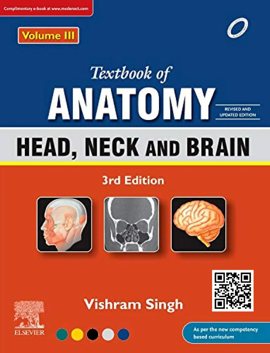 TextBook Of Anatomy, Vol.3, 3e Head, Neck And Brain (revised And Updated Edition)