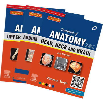 Textbook Of Anatomy: 3 ED Upper Limb and Thorax, Vol 1, Abdomen And Lower Limb, Vol 2, Head, Neck And Brain, Vol 3.