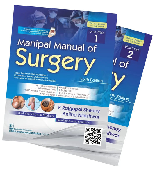 Manipal Manual Of Surgery 6ed 2 Vol Set