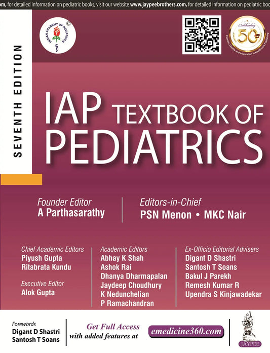 IAP Textbook Of Pediatrics 7th Edition by A. Parthasarathy