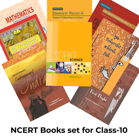 NCERT Set of 8 books for Class - 10 (English Medium)