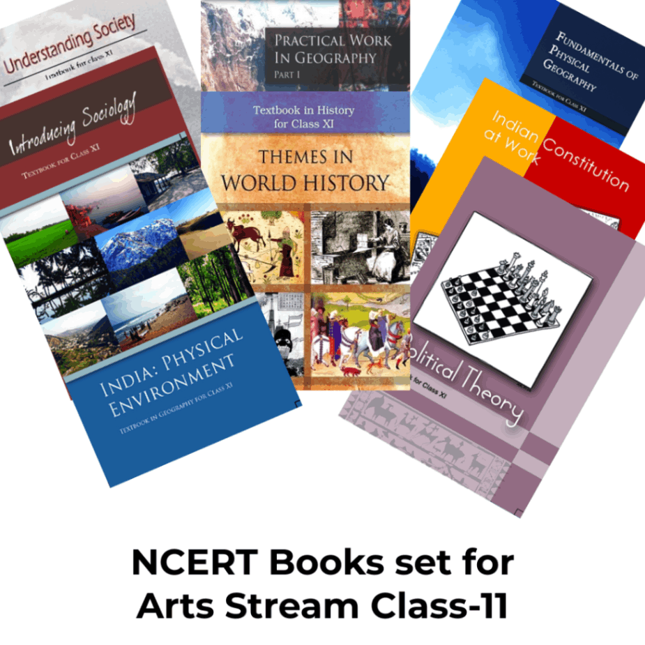NCERT Set of 8 books for Class - 11 (Arts Stream) (English Medium) 2024