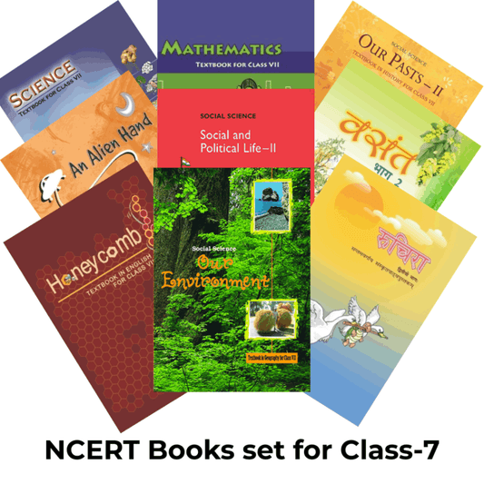 NCERT Set of 9 books for Class - 7 (English Medium)