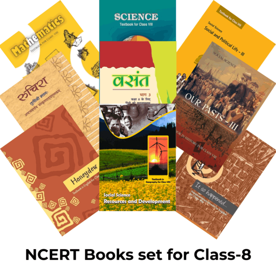 NCERT Set Of 9 Books For Class 8 English Medium Jainbookmart ncert-set-of-9-books-for-class-8-english-medium-jainbookmart