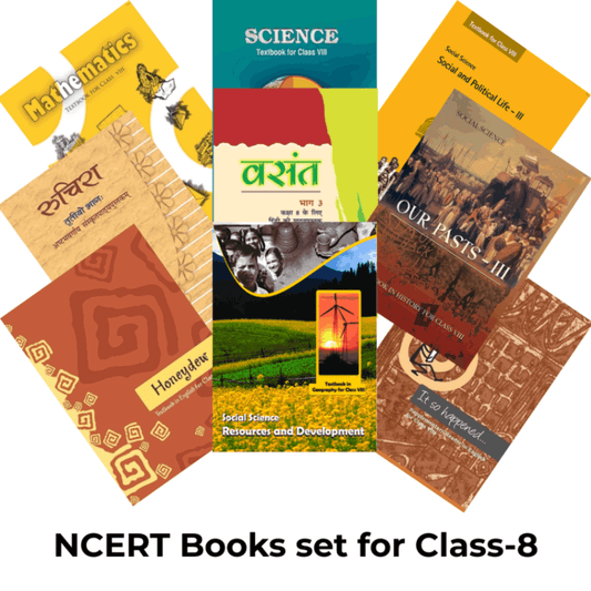 NCERT Set of 9 books for Class - 8 (English Medium)