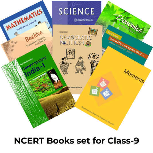 NCERT Set of 8 books for Class - 9 (English Medium)