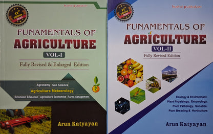 Fundamentals of Agriculture Fully Revised and Enlarged 11 Edition Vol.1 and 2 by Arun Katyayan 2025