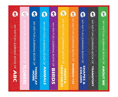 My First Fun Learning Library: Boxset of 10 Board Books for Kids [Board book] By Tycoon Kids