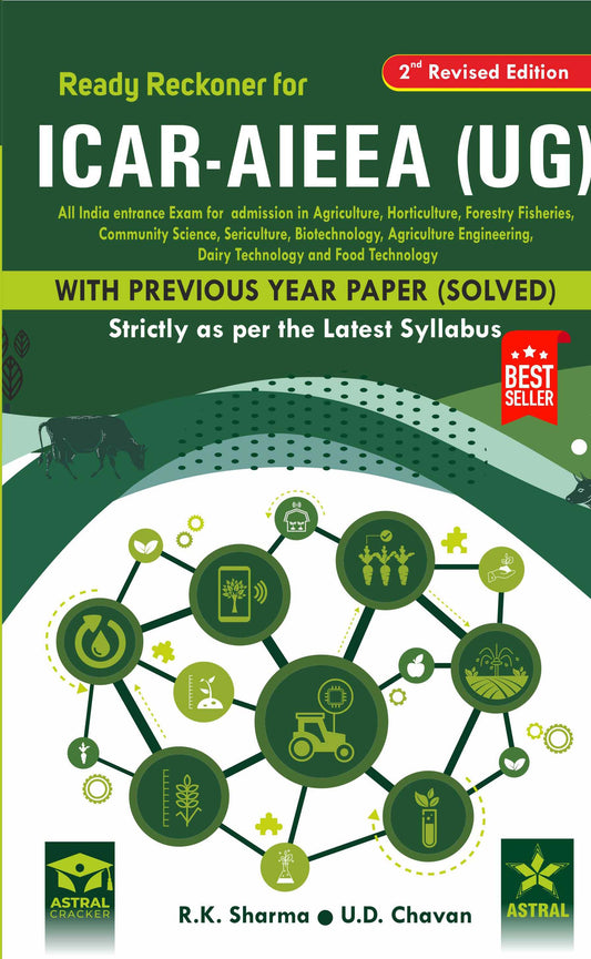 Ready Reckoner for ICAR-AIEEA (UG): All India Entrance Exam for Admission with Previous Year Paper (Solved) (Under Graduation) 2nd Revised edn (PB) By R K Sharma