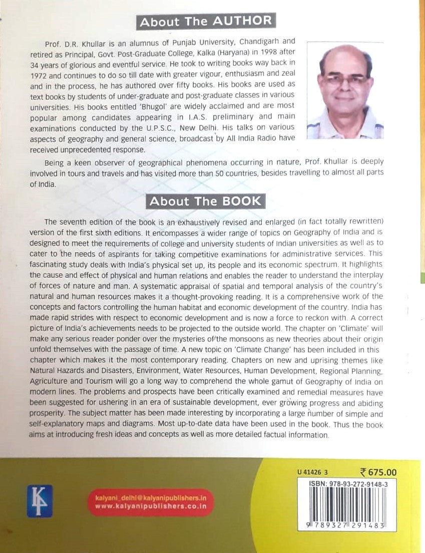 India A Comprehensive Geography 2024 Edition by D. R. Khullar