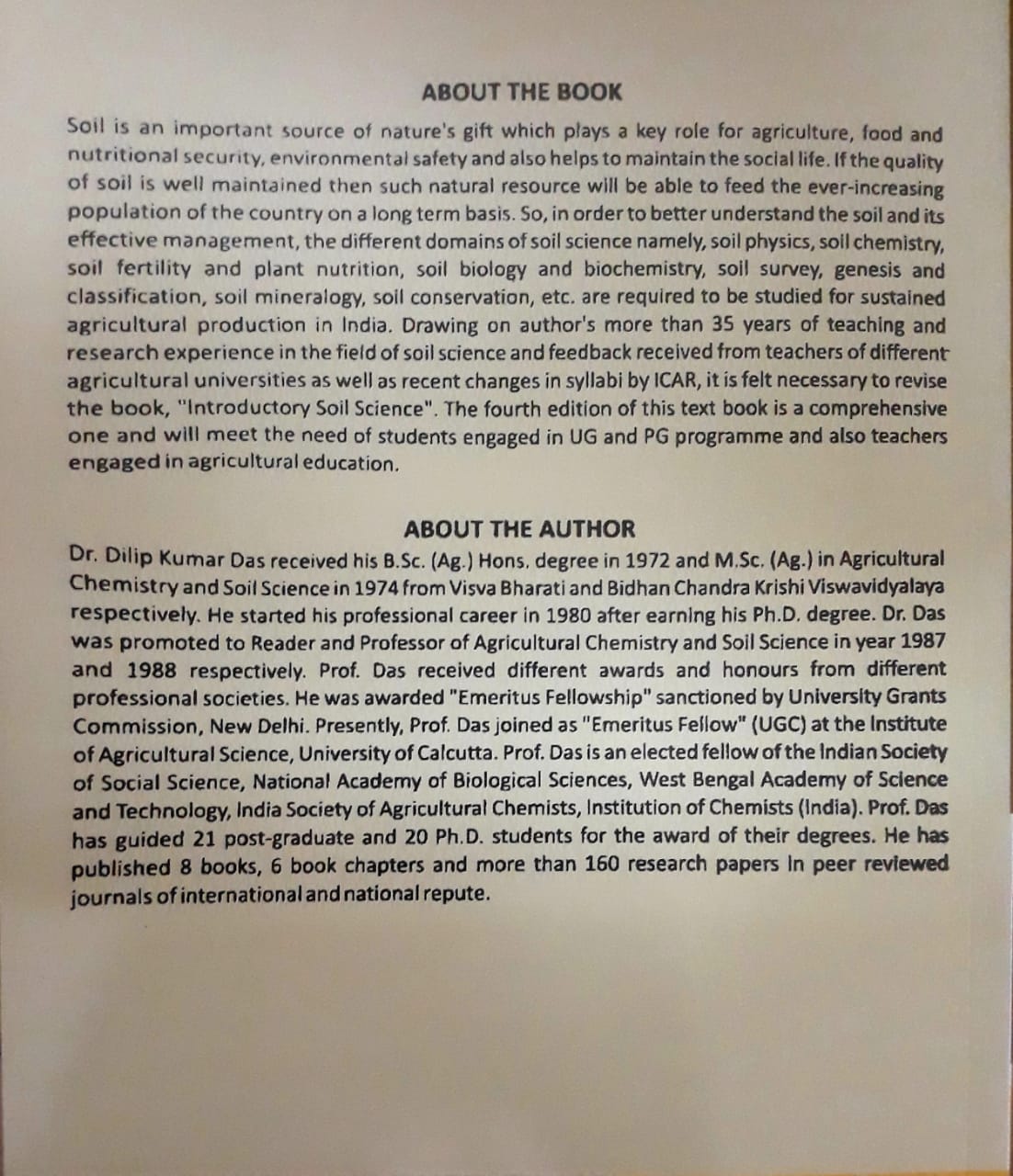 Introductory Soil Science 2025 Edition by Dilip Kumar Das