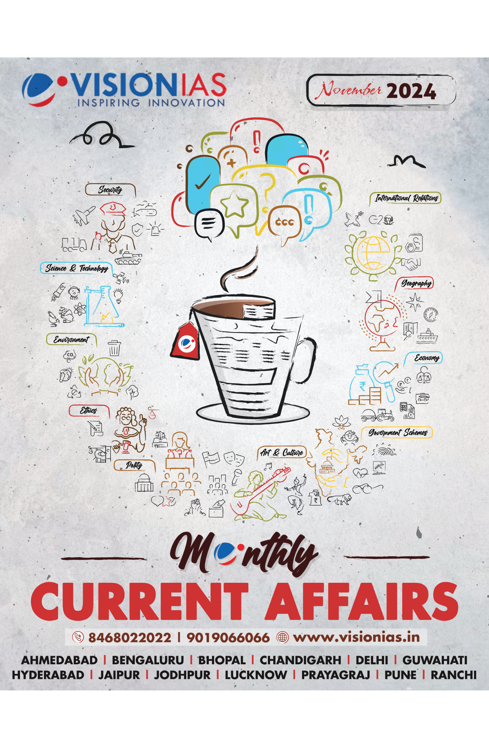 Vision IAS Monthly Current Affairs November 2024 - Printout (English)