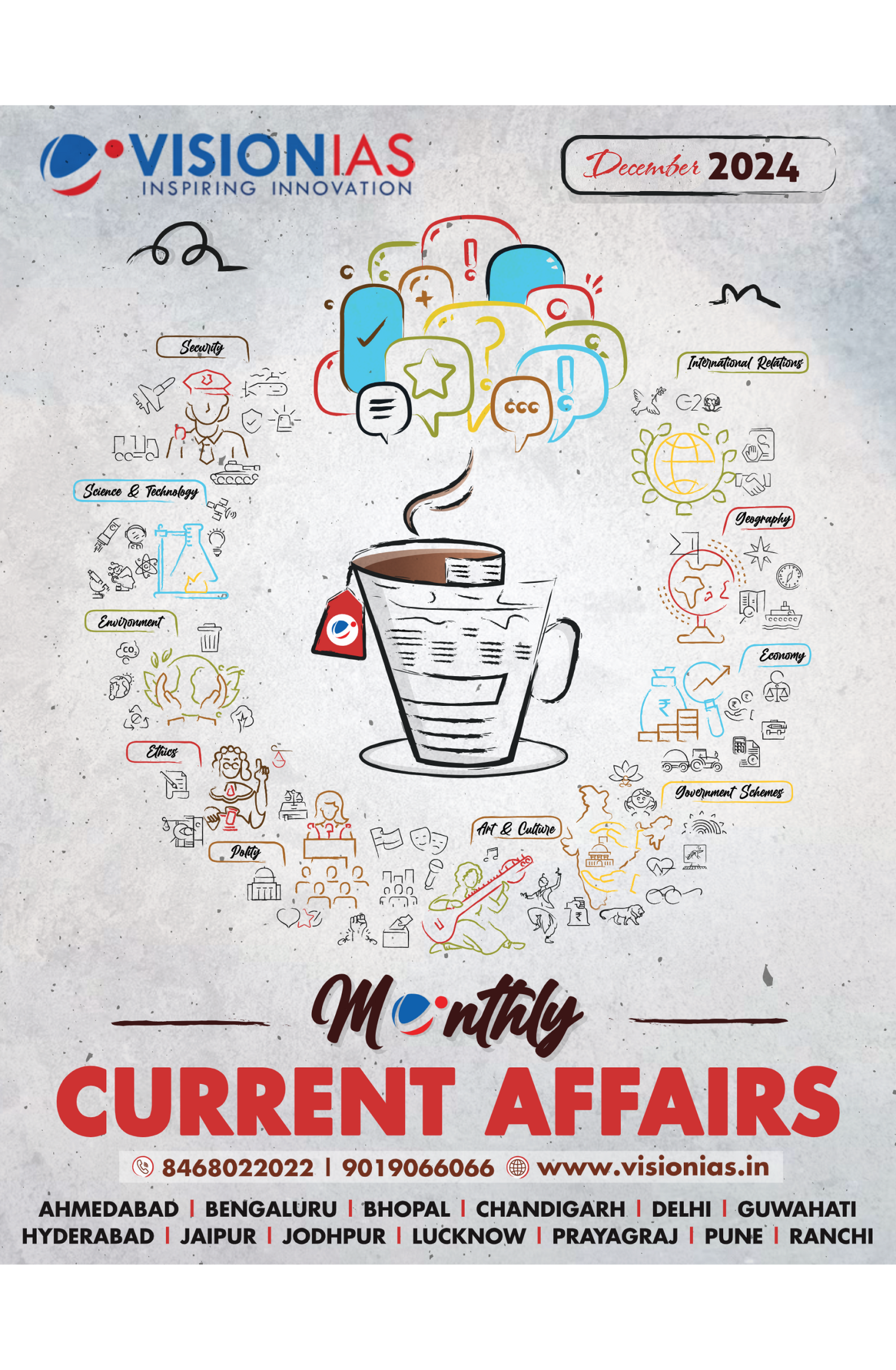 Vision IAS Monthly Current Affairs December 2024 - Printout (English)