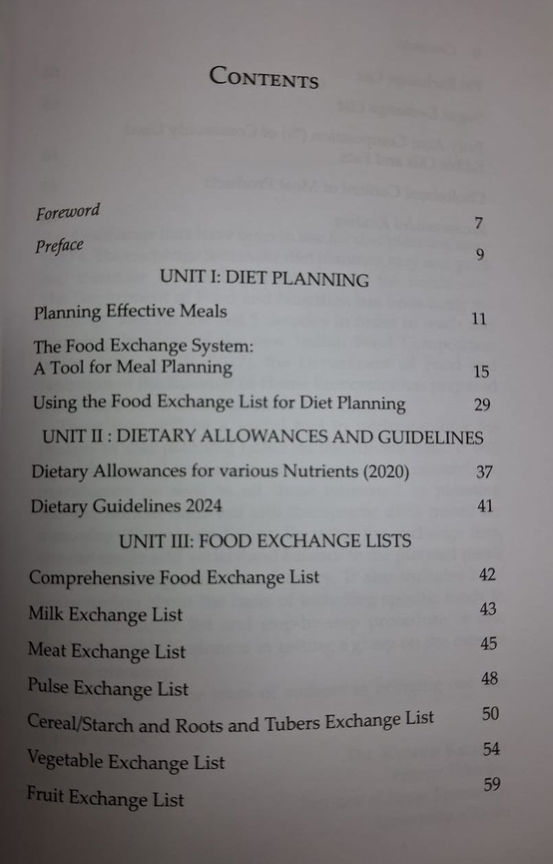 Food Exchange List A Tool for Meal Planning 2nd Edition by Seema Puri