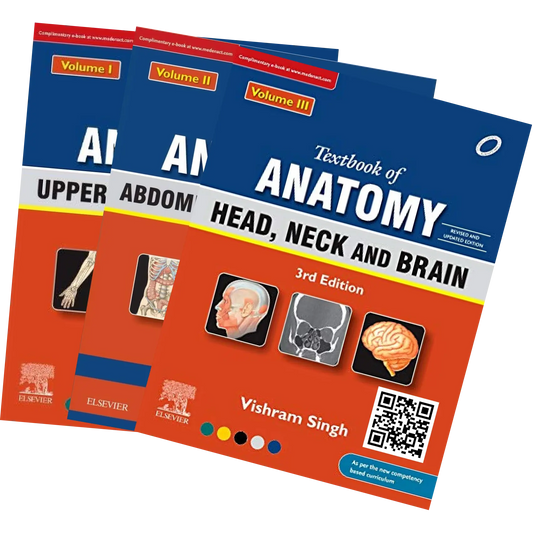 Textbook Of Anatomy: 3 ED Upper Limb and Thorax, Vol 1, Abdomen And Lower Limb, Vol 2, Head, Neck And Brain, Vol 3.